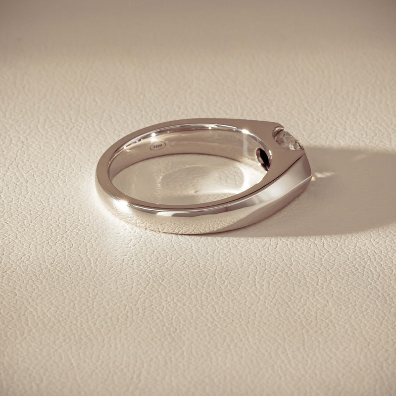 18ct White Gold .96ct Oval Brilliant-Cut Diamond Astrid Ring - Ring - Walker & Hall