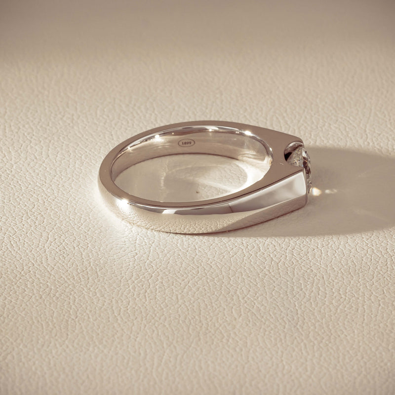 18ct White Gold .96ct Oval Brilliant-Cut Diamond Astrid Ring - Ring - Walker & Hall