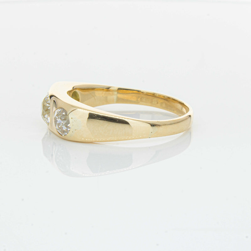 Deja Vu 14ct Yellow Gold 1.36ct Diamond Three-Stone Ring - Ring - Walker & Hall