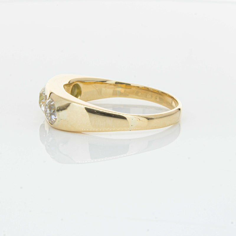 Deja Vu 14ct Yellow Gold 1.36ct Diamond Three-Stone Ring - Ring - Walker & Hall