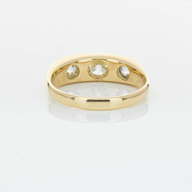 Deja Vu 14ct Yellow Gold 1.36ct Diamond Three-Stone Ring - Ring - Walker & Hall