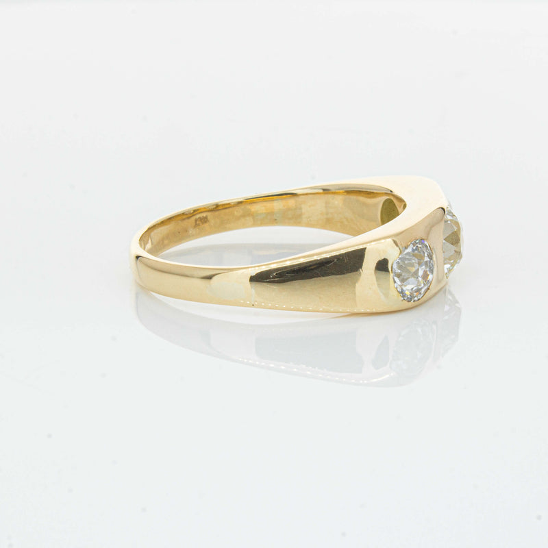 Deja Vu 14ct Yellow Gold 1.36ct Diamond Three-Stone Ring - Ring - Walker & Hall