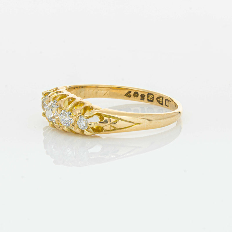 Vintage 18ct Yellow Gold .38ct Old-Cut Diamond Ring - Ring - Walker & Hall