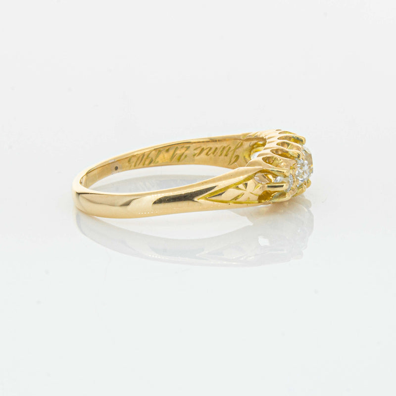 Vintage 18ct Yellow Gold .38ct Old-Cut Diamond Ring - Ring - Walker & Hall