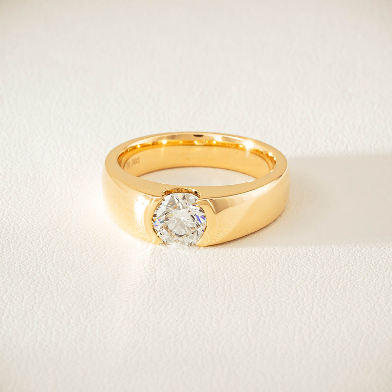 18ct Yellow Gold 1.00ct Diamond Astrid Ring - Ring - Walker & Hall
