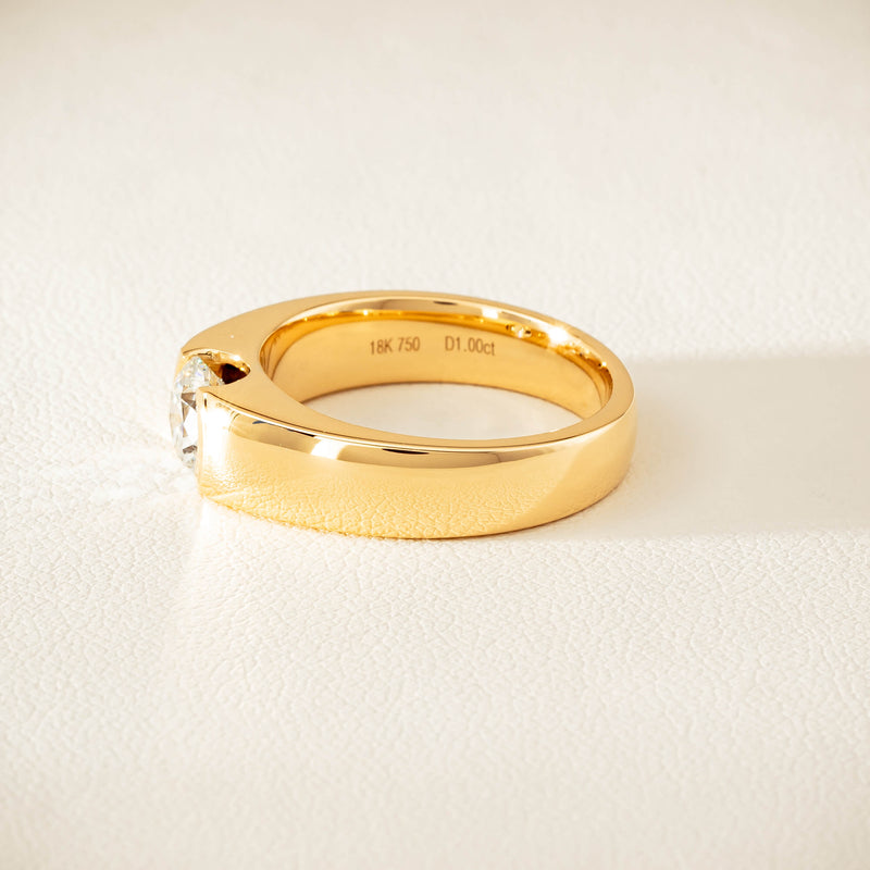 18ct Yellow Gold 1.00ct Diamond Astrid Ring - Ring - Walker & Hall
