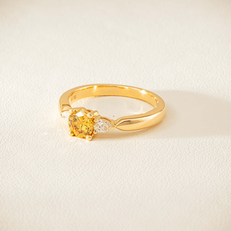 18ct Yellow Gold .64ct Yellow Diamond Ayla Ring - Ring - Walker & Hall