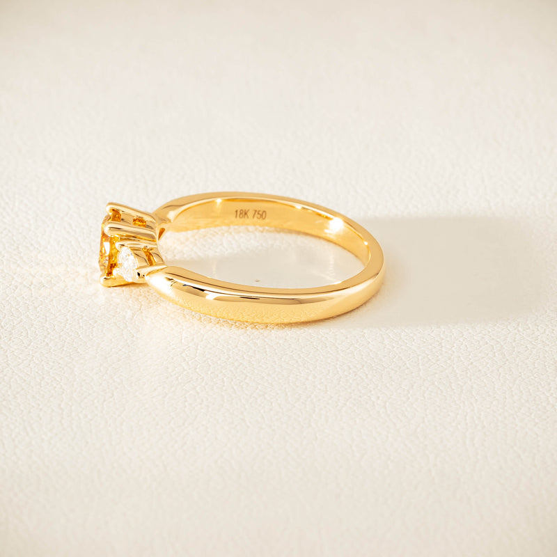 18ct Yellow Gold .64ct Yellow Diamond Ayla Ring - Ring - Walker & Hall