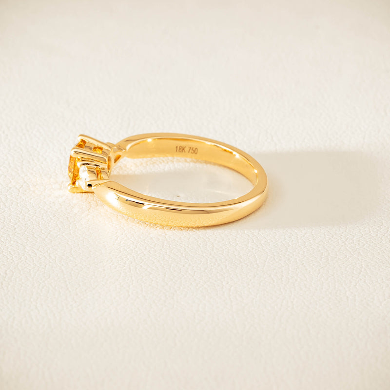 18ct Yellow Gold .64ct Yellow Diamond Ayla Ring - Ring - Walker & Hall