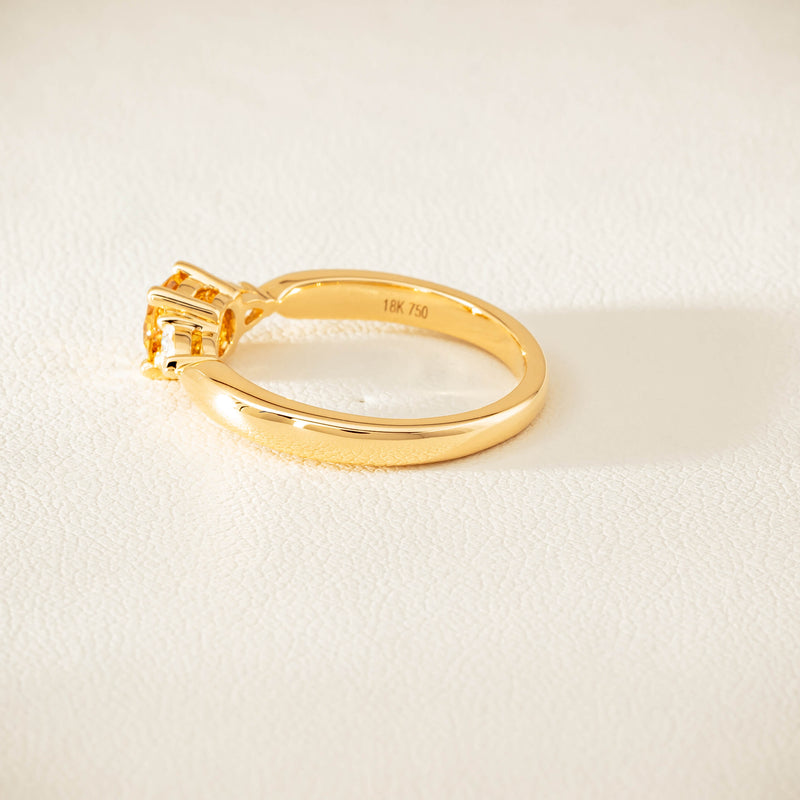 18ct Yellow Gold .64ct Yellow Diamond Ayla Ring - Ring - Walker & Hall