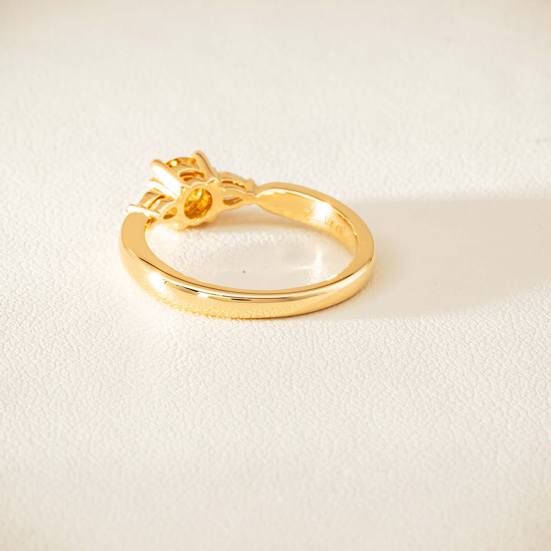 18ct Yellow Gold .64ct Yellow Diamond Ayla Ring - Ring - Walker & Hall