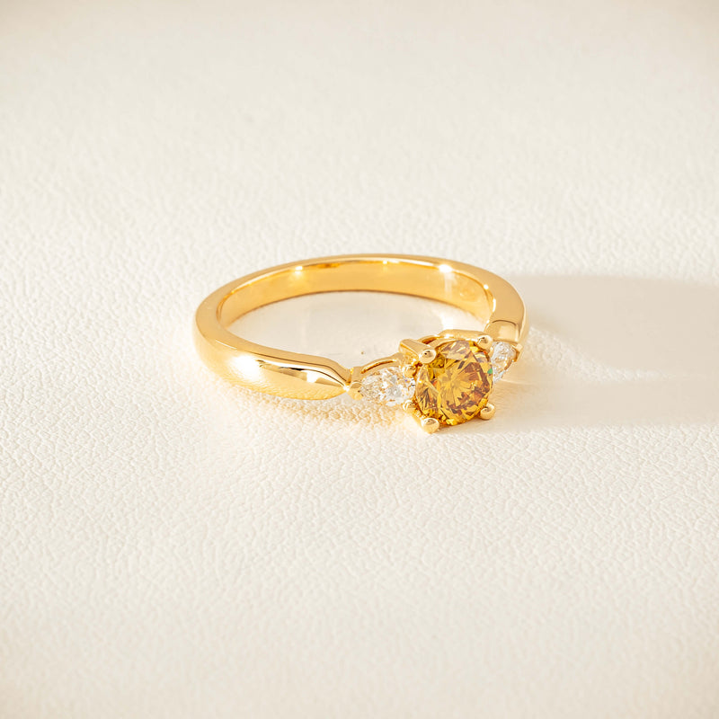 18ct Yellow Gold .64ct Yellow Diamond Ayla Ring - Ring - Walker & Hall
