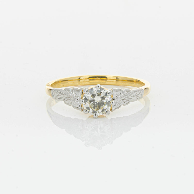 Deja Vu 16ct Yellow Gold .50ct Diamond Solitaire Ring - Ring - Walker & Hall