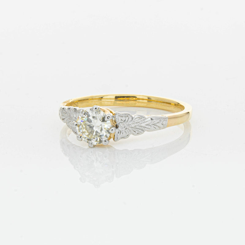 Deja Vu 16ct Yellow Gold .50ct Diamond Solitaire Ring - Ring - Walker & Hall