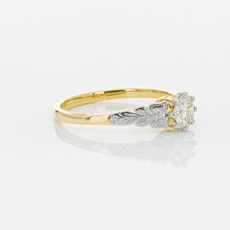 Deja Vu 16ct Yellow Gold .50ct Diamond Solitaire Ring - Ring - Walker & Hall