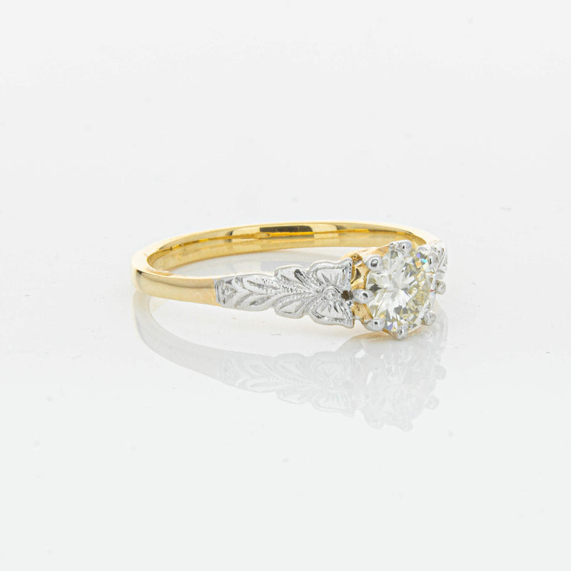 Deja Vu 16ct Yellow Gold .50ct Diamond Solitaire Ring - Ring - Walker & Hall