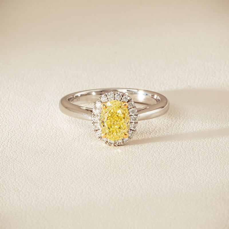 18ct White Gold 1.16ct Fancy Oval Diamond Nina Ring - Ring - Walker & Hall