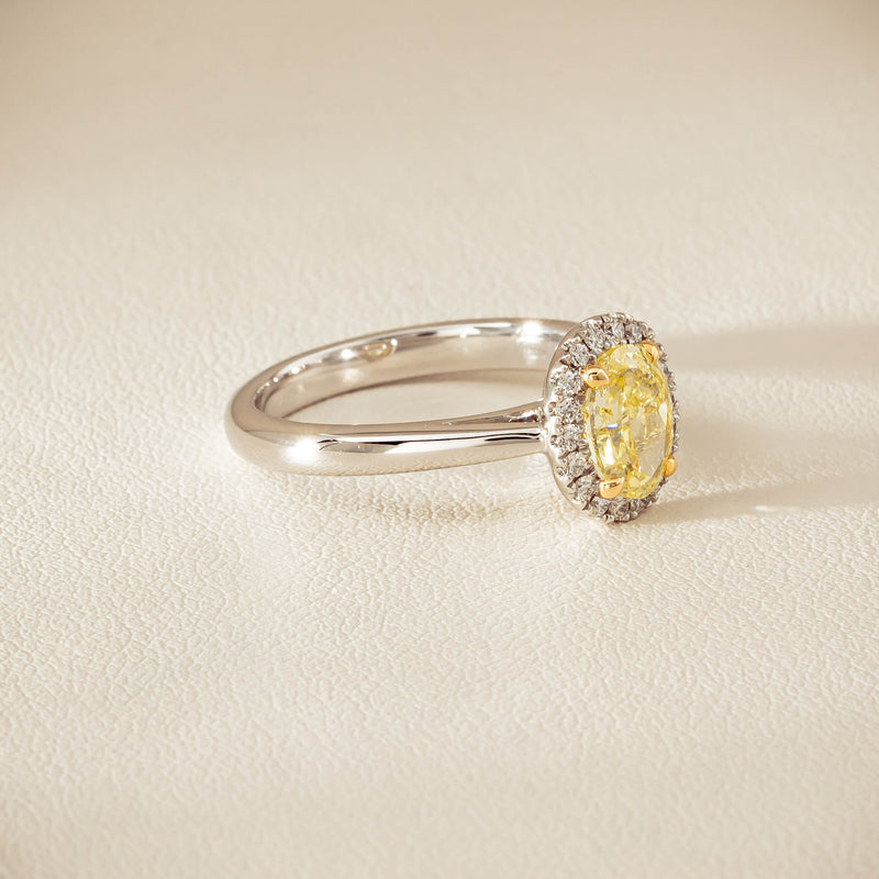 18ct White Gold 1.16ct Fancy Oval Diamond Nina Ring - Ring - Walker & Hall