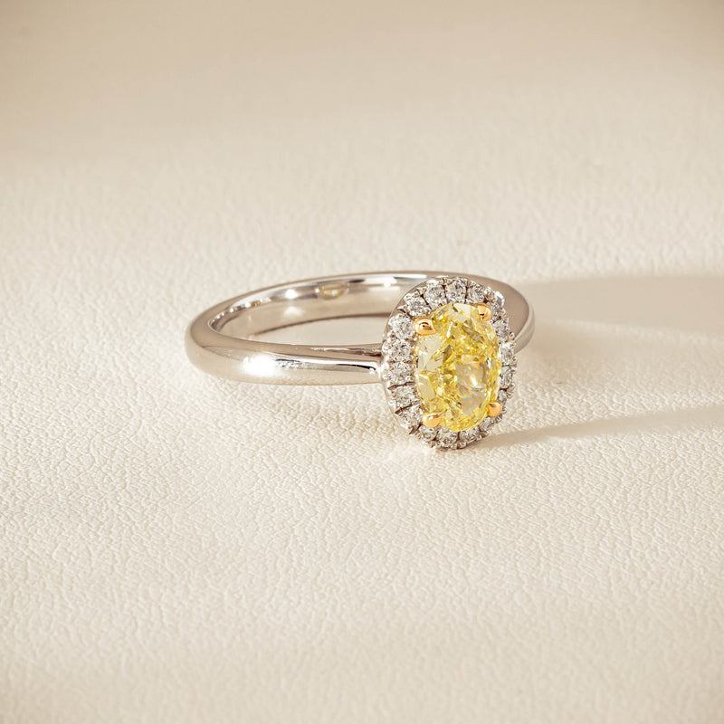 18ct White Gold 1.16ct Fancy Oval Diamond Nina Ring - Ring - Walker & Hall