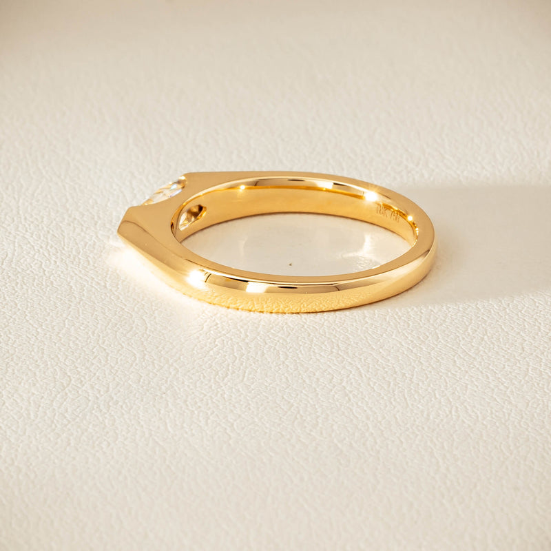 18ct Yellow Gold .56ct Marquise-Cut Diamond Astrid Ring - Ring - Walker & Hall