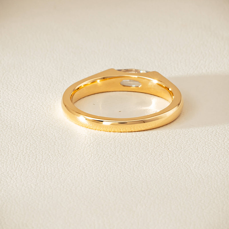 18ct Yellow Gold .56ct Marquise-Cut Diamond Astrid Ring - Ring - Walker & Hall