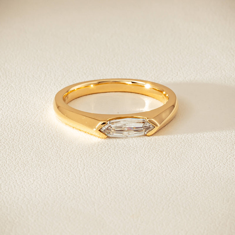 18ct Yellow Gold .56ct Marquise-Cut Diamond Astrid Ring - Ring - Walker & Hall