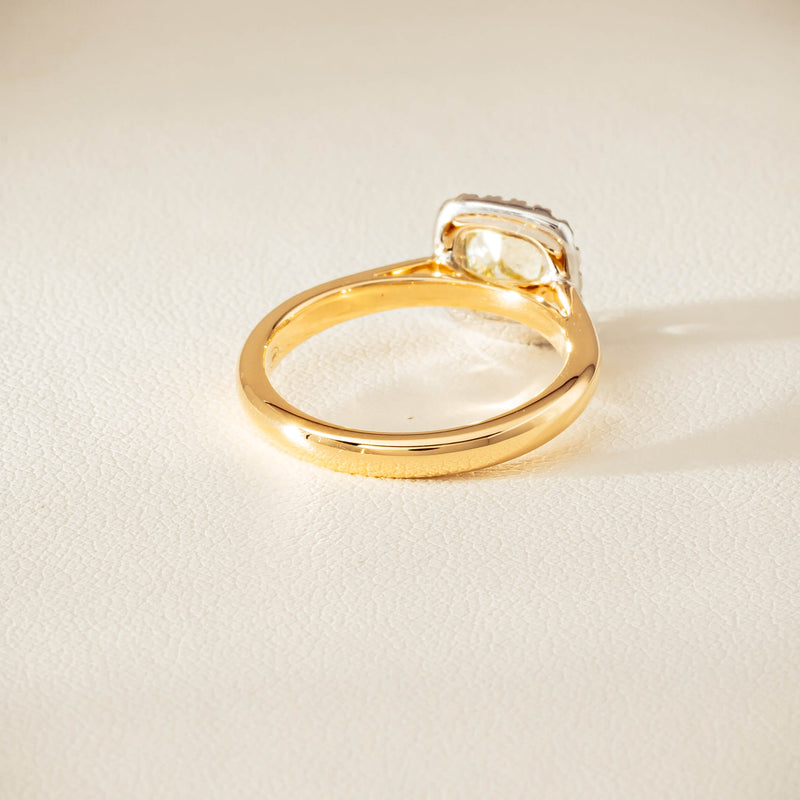 18ct Yellow Gold 1.52ct Fancy Cushion-Cut Diamond Nina Ring - Ring - Walker & Hall