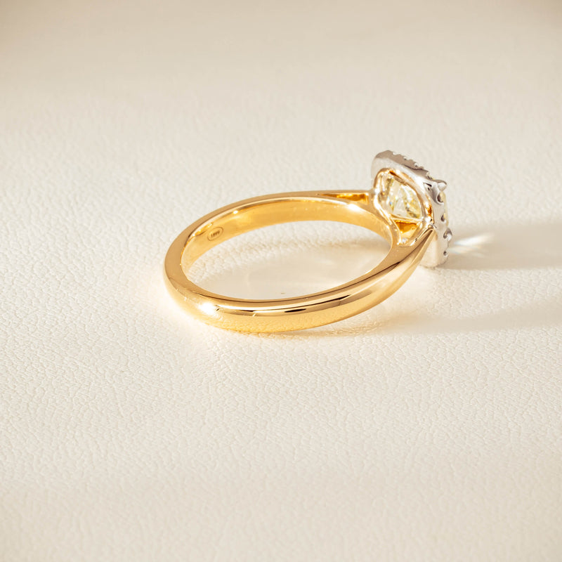 18ct Yellow Gold 1.52ct Fancy Cushion-Cut Diamond Nina Ring - Ring - Walker & Hall