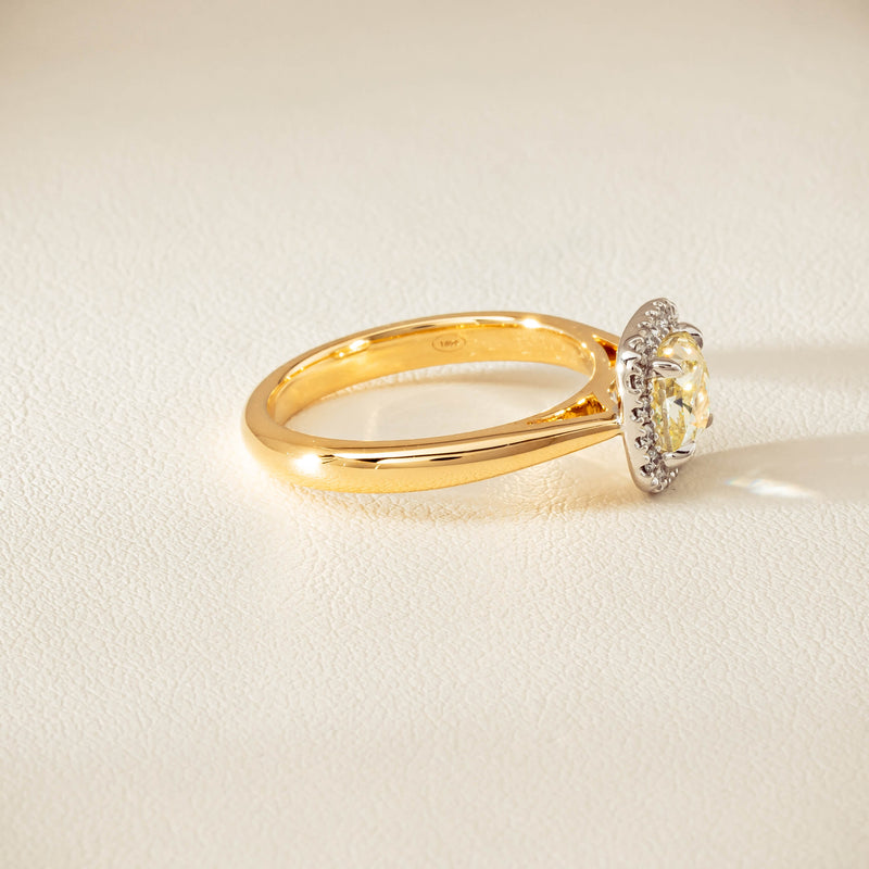 18ct Yellow Gold 1.52ct Fancy Cushion-Cut Diamond Nina Ring - Ring - Walker & Hall