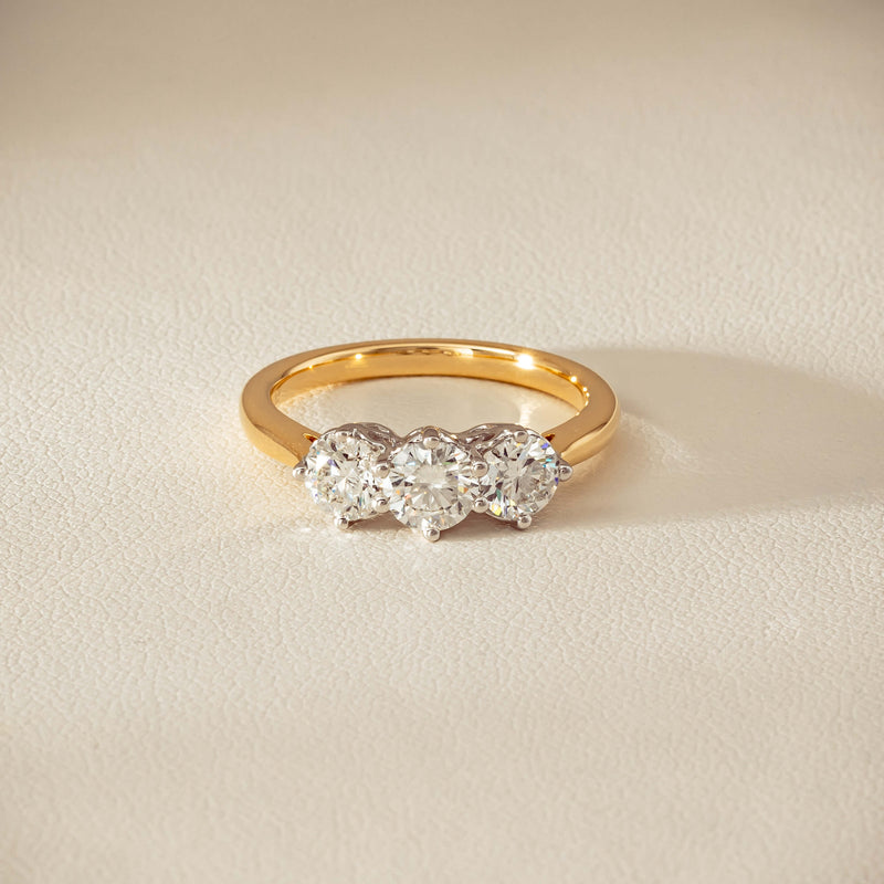 18ct Yellow Gold 1.30ct Diamond Coronado Ring - Ring - Walker & Hall