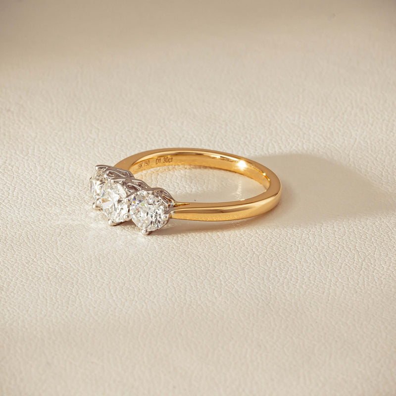 18ct Yellow Gold 1.30ct Diamond Coronado Ring - Ring - Walker & Hall
