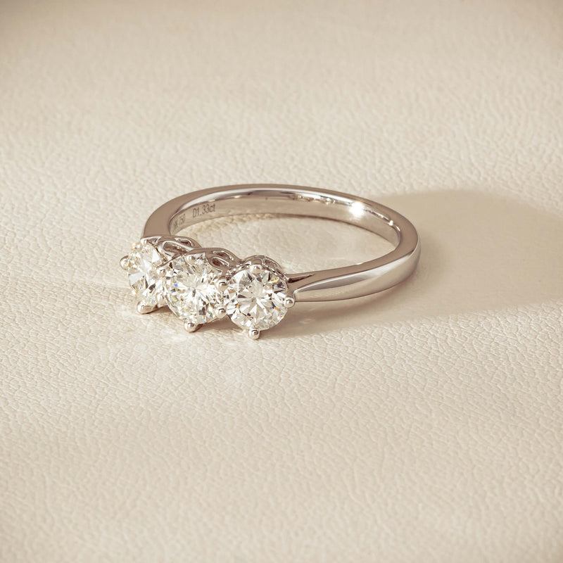 18ct White Gold 1.33ct Diamond Coronado Ring - Ring - Walker & Hall