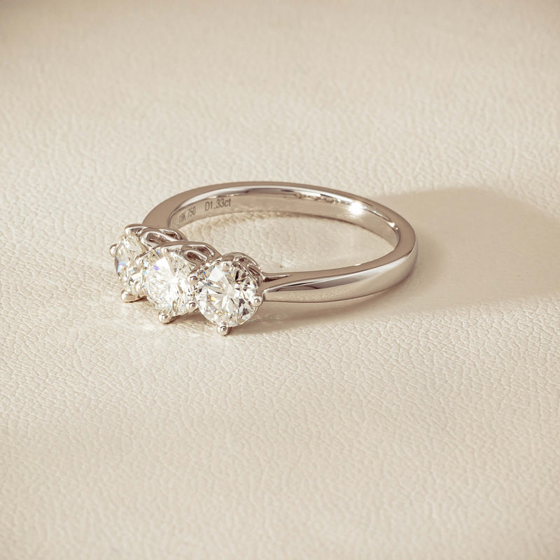 18ct White Gold 1.33ct Diamond Coronado Ring - Ring - Walker & Hall