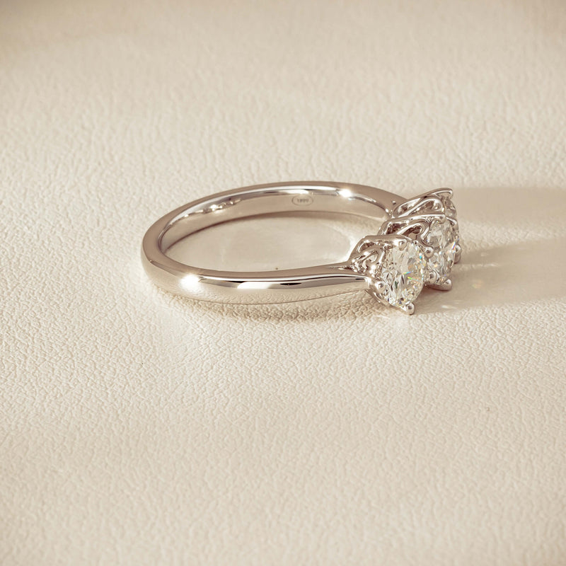 18ct White Gold 1.33ct Diamond Coronado Ring - Ring - Walker & Hall