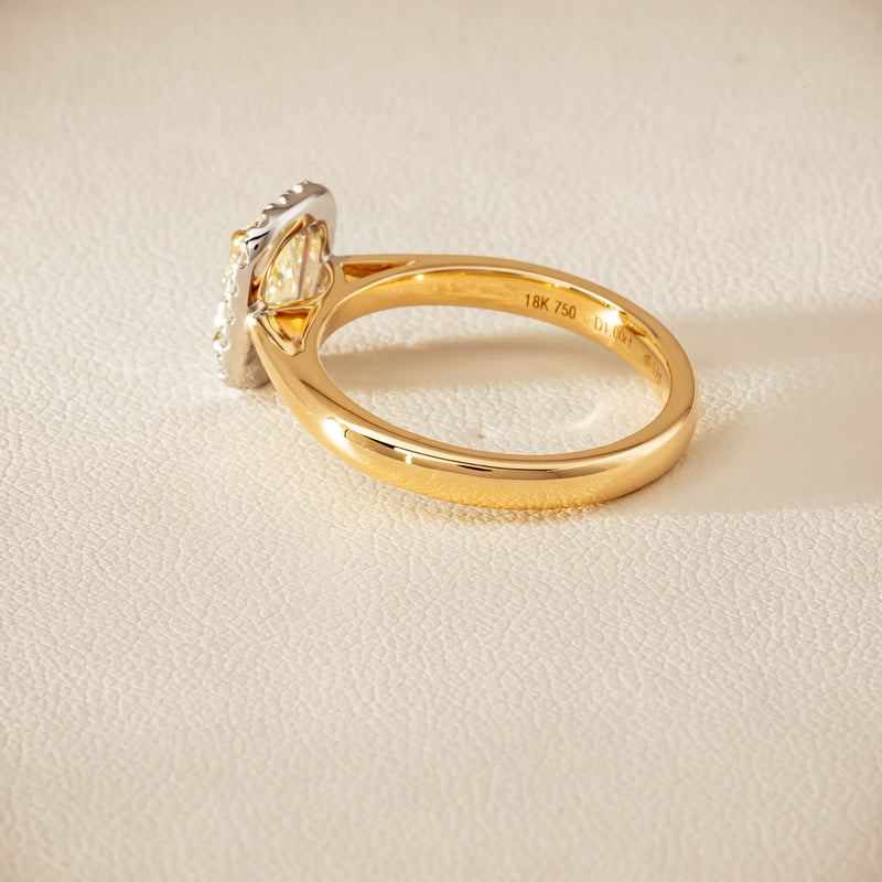18ct Yellow Gold 1.00ct Fancy Cushion-Cut Diamond Nina Ring - Ring - Walker & Hall