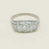 Deja Vu 18ct White Gold .35ct Old-Cut Diamond Ring