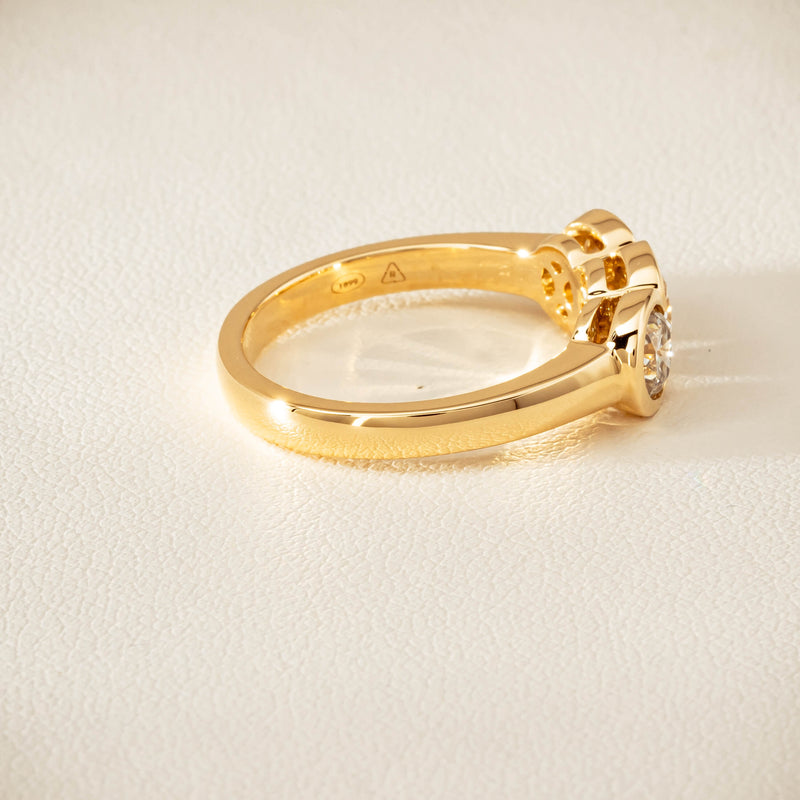 18ct Yellow Gold 1.39ct Reclaimed Diamond Natalia Ring