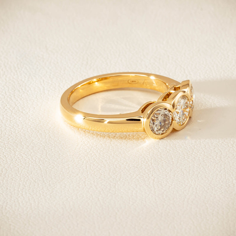 18ct Yellow Gold 1.39ct Reclaimed Diamond Natalia Ring