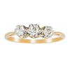 Deja Vu 18ct Yellow Gold .33ct Diamond Three-Stone Ring