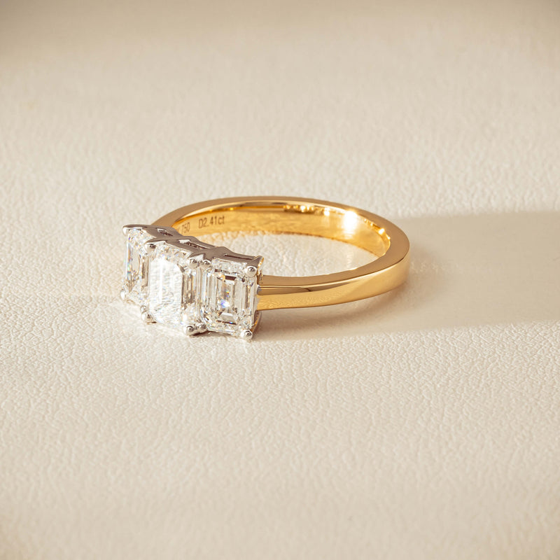 18ct Yellow & White Gold 2.41ct Diamond Odyssey Ring - Ring - Walker & Hall