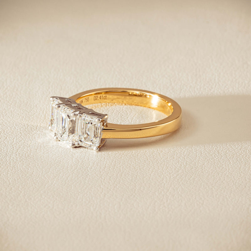 18ct Yellow & White Gold 2.41ct Diamond Odyssey Ring - Ring - Walker & Hall