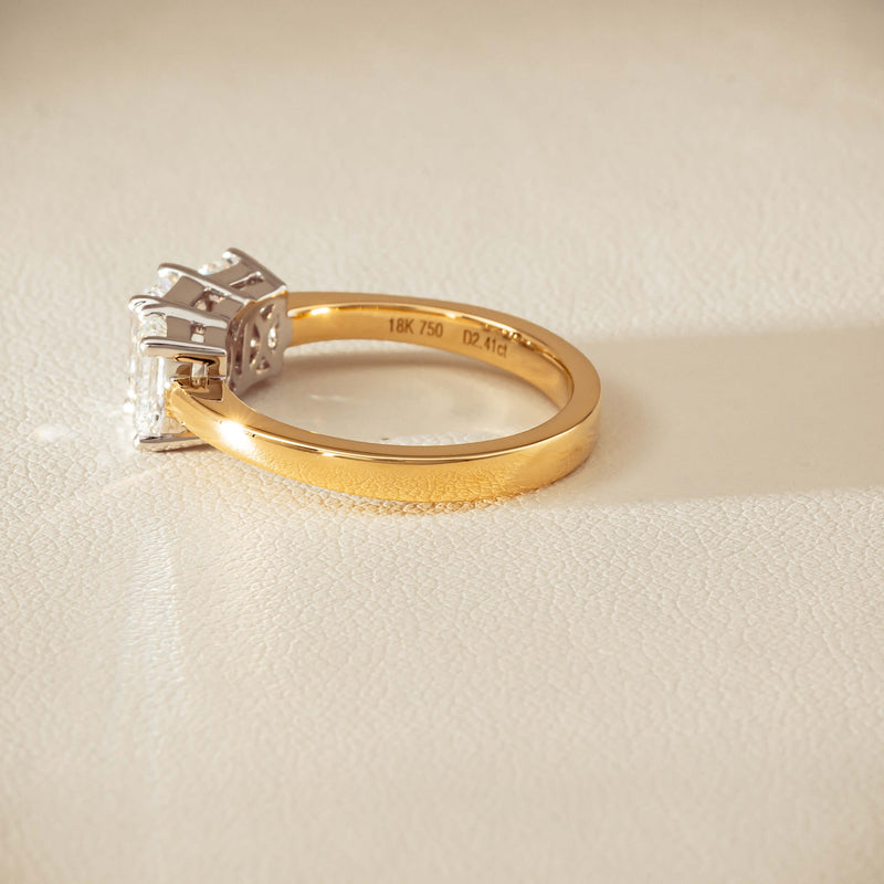18ct Yellow & White Gold 2.41ct Diamond Odyssey Ring - Ring - Walker & Hall