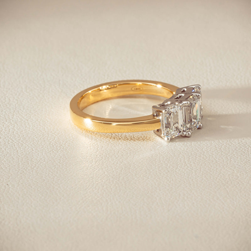 18ct Yellow & White Gold 2.41ct Diamond Odyssey Ring - Ring - Walker & Hall