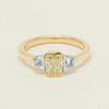 18ct Yellow Gold 1.01ct Fancy Diamond Three-Stone Ring
