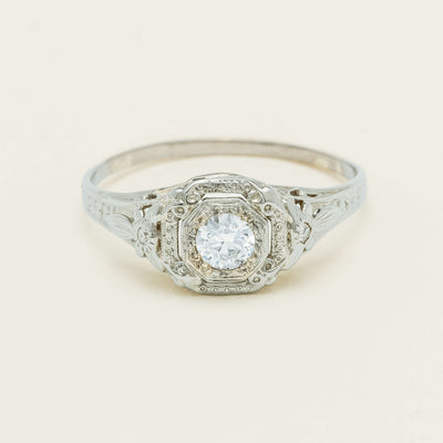 Deja Vu 18ct White Gold .35ct Diamond Ring - Ring - Walker & Hall