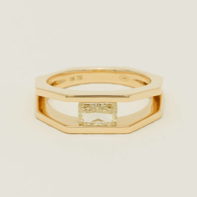 18ct Yellow Gold .70ct Fancy Diamond Openwork Ring - Ring - Walker & Hall