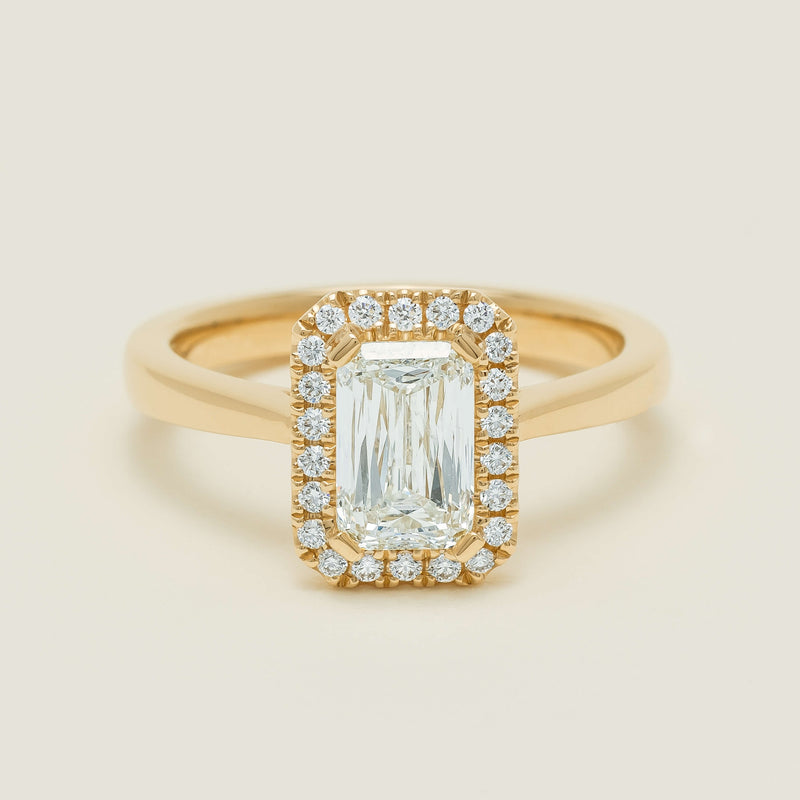 18ct Yellow Gold 1.50ct Emerald-Cut Diamond Nina Ring - Ring - Walker & Hall