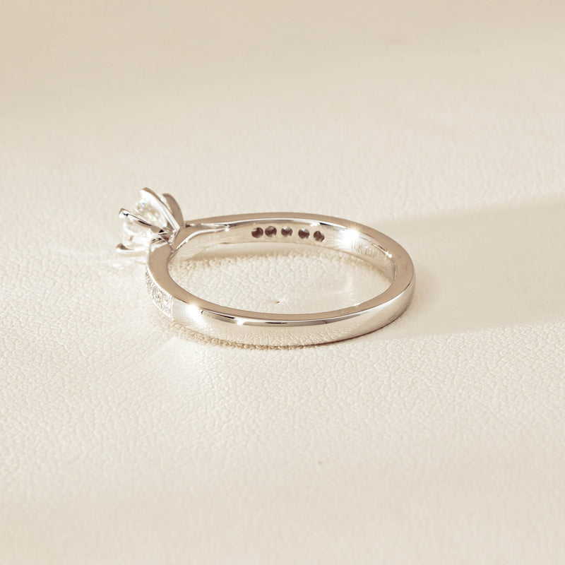 18ct White Gold .53ct Diamond Zenith Ring - Ring - Walker & Hall