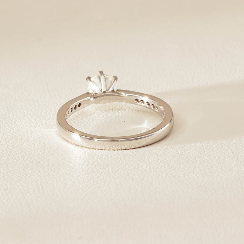 18ct White Gold .53ct Diamond Zenith Ring - Ring - Walker & Hall