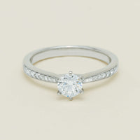 18ct White Gold .53ct Diamond Zenith Ring